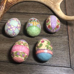 Jim Shore Heartwood Creek “Gathering Joy” Easter Eggs- No Basket